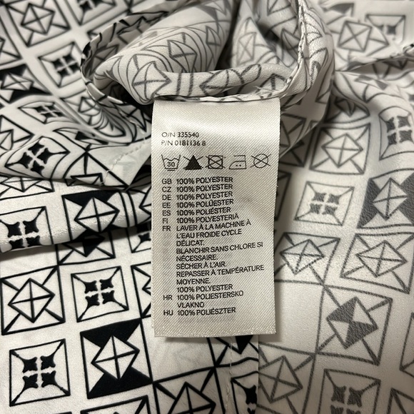 H&M black/white sleeveless top - Picture 3 of 4